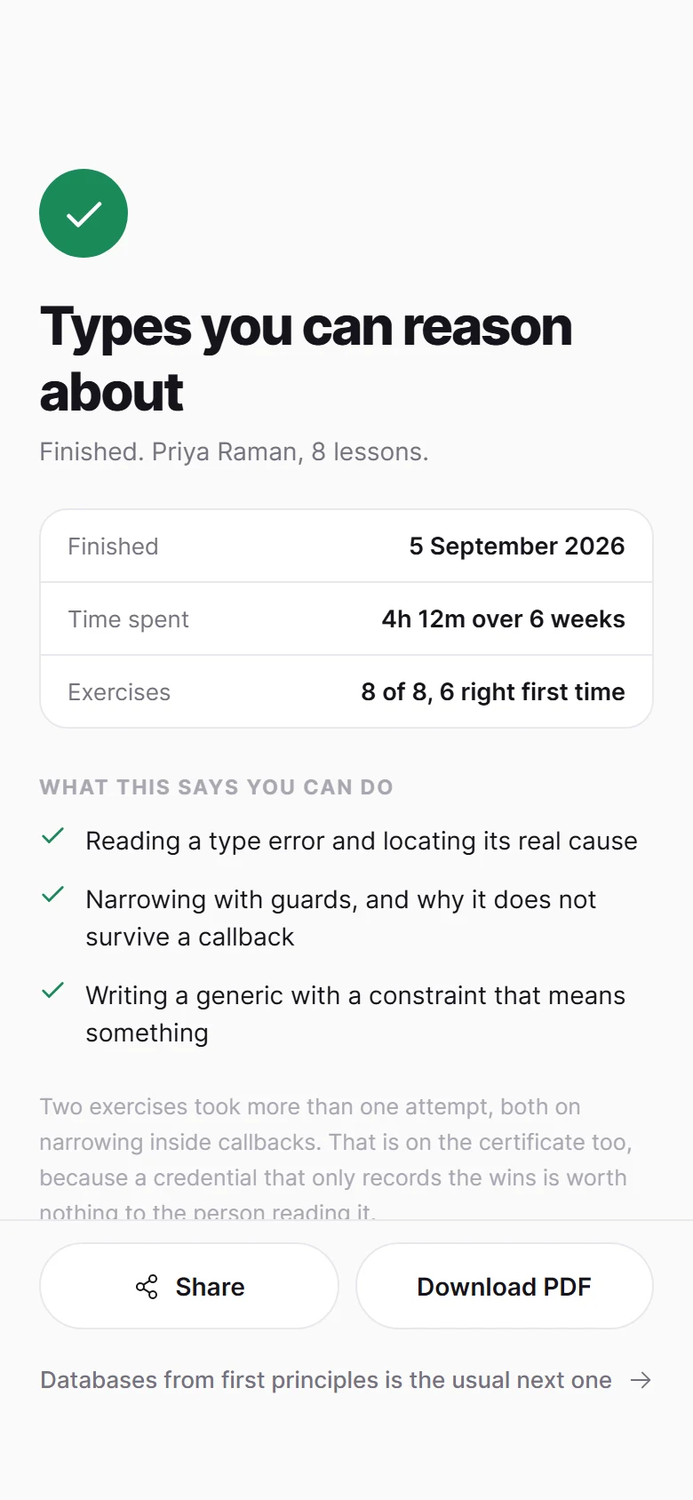 Academy Course Finished preview