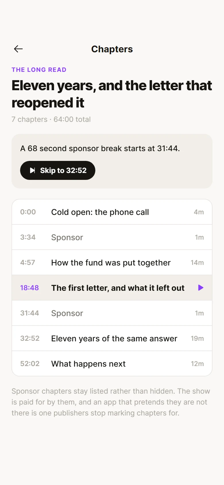 Airwave Episode Chapters preview