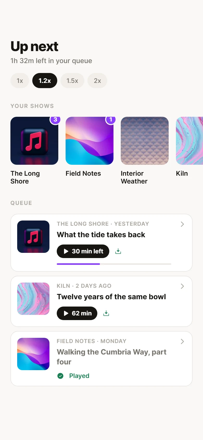 Airwave Podcast Home preview