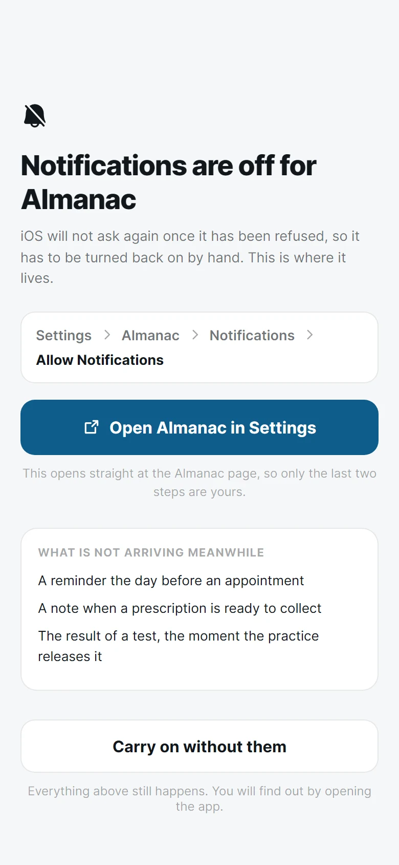 Almanac Permission Refused preview