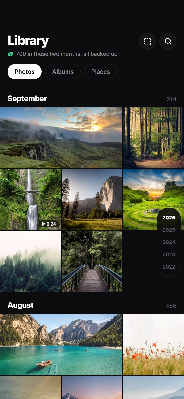 Aperture Library preview