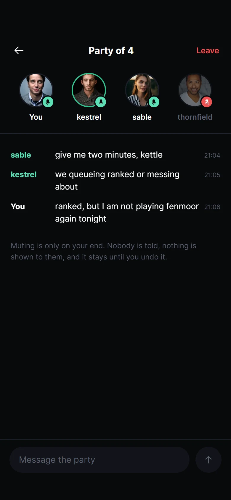Arena Party Voice preview