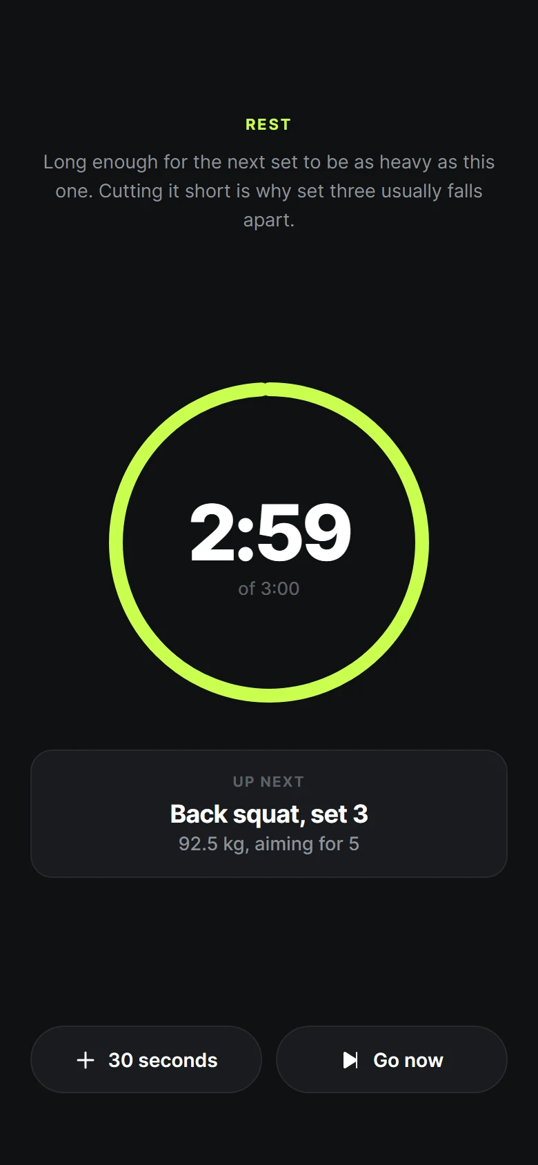 Cadence Rest Timer preview