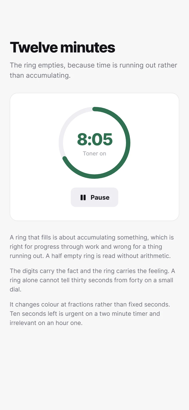 Countdown preview