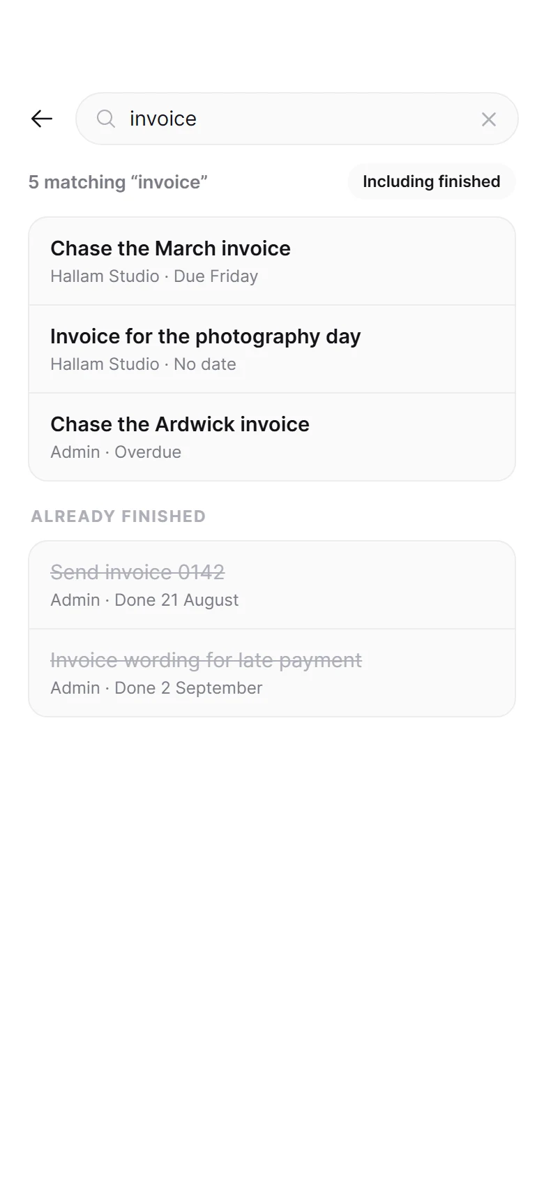 Desk Search preview