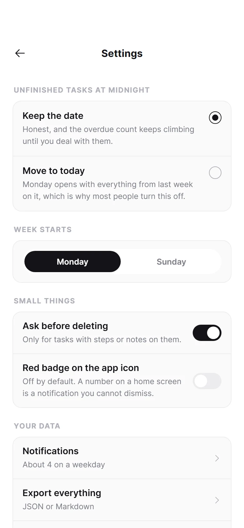 Desk Settings preview