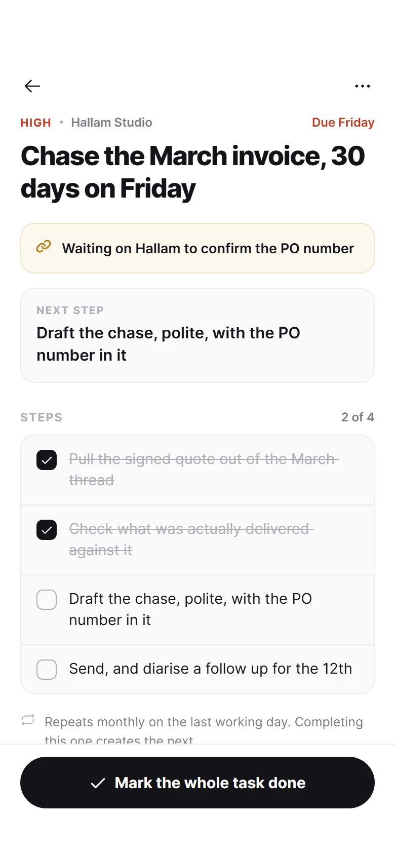 Desk Task preview