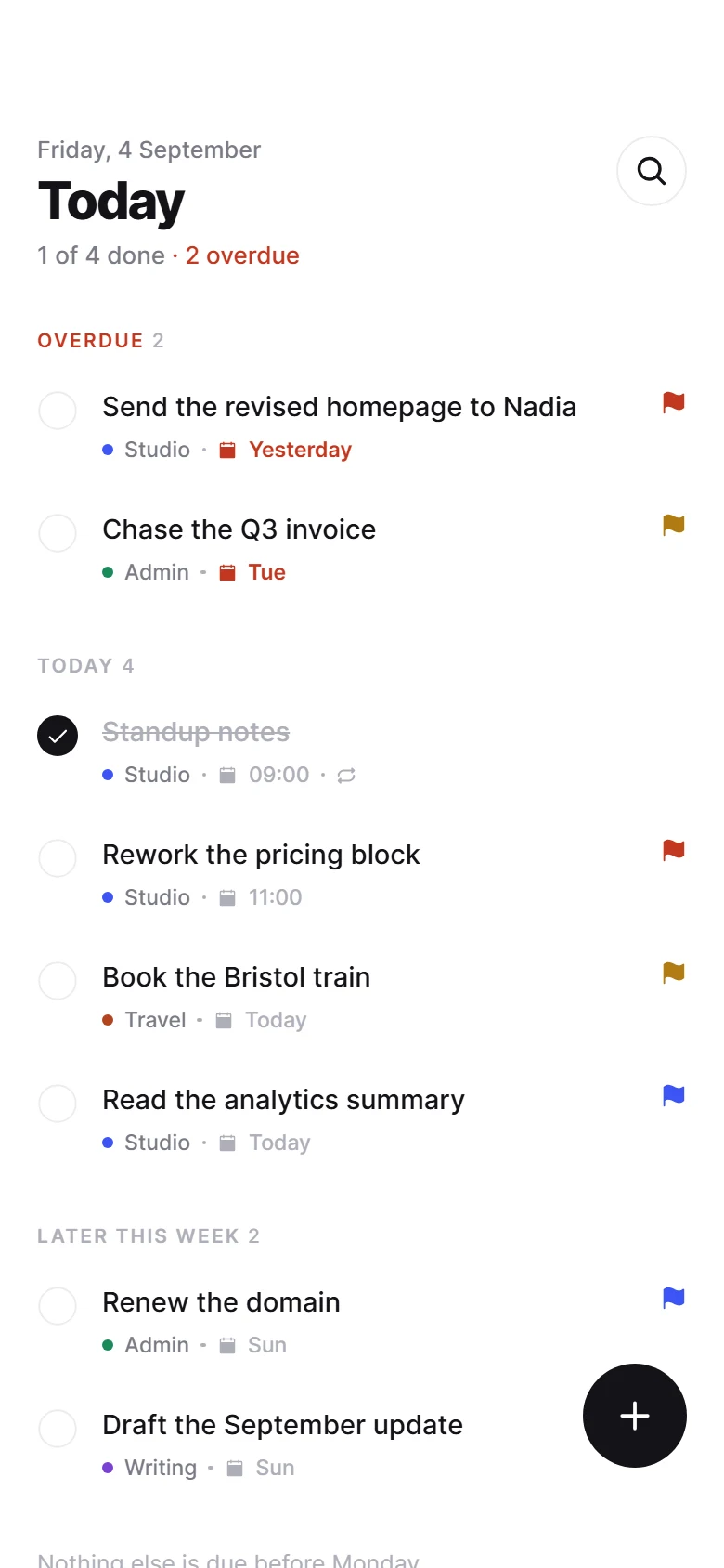 Desk Tasks Home preview