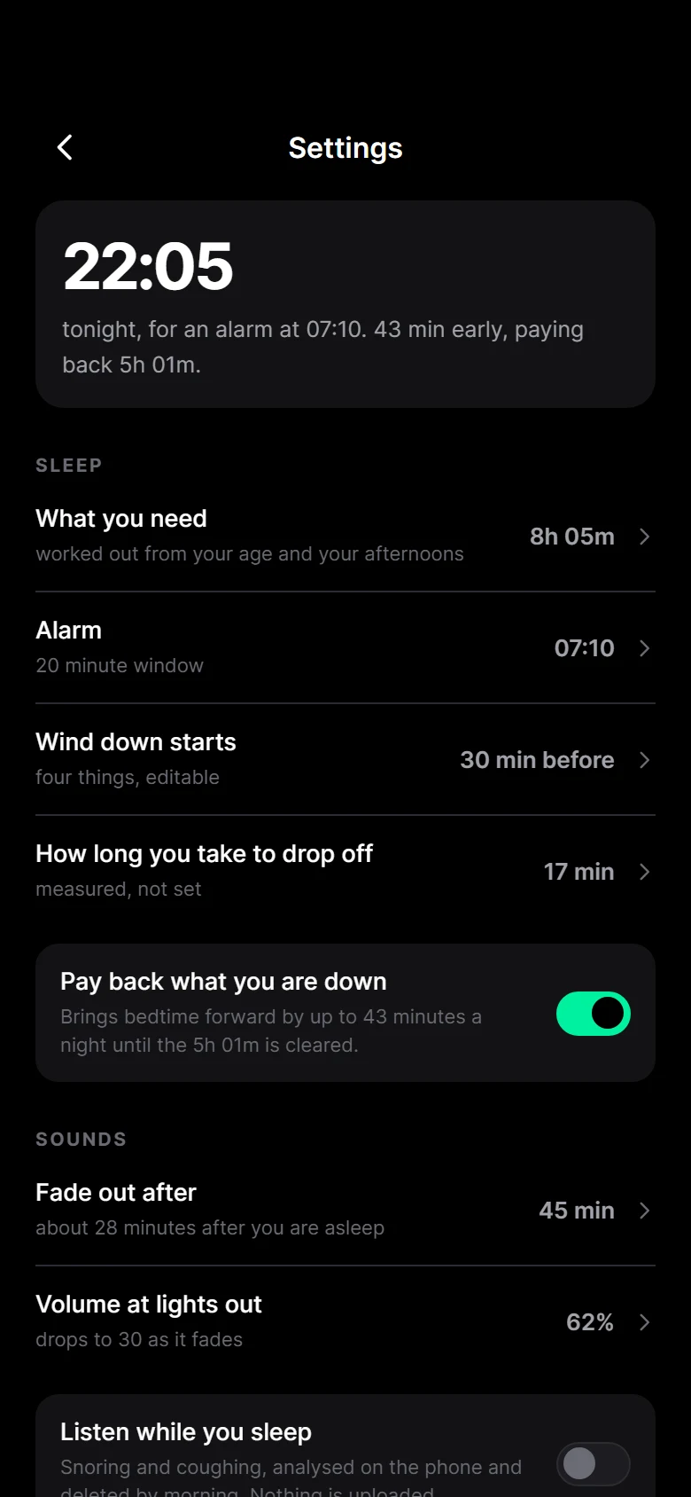 Eider Settings preview