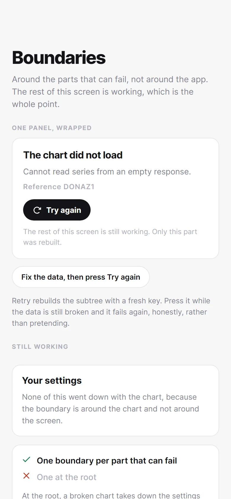 Error Boundary preview
