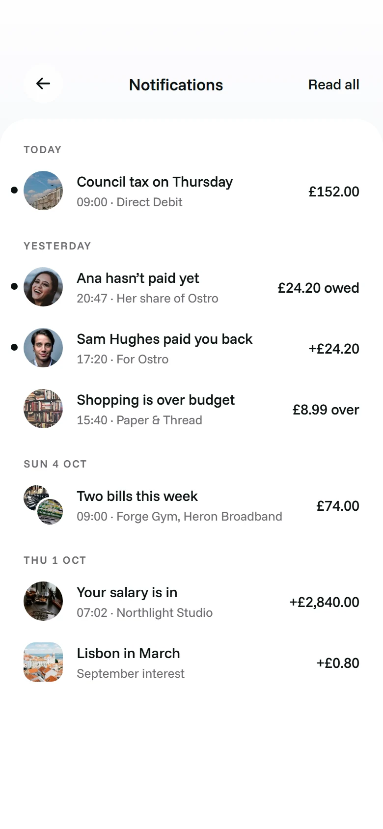 Farthing Notifications preview