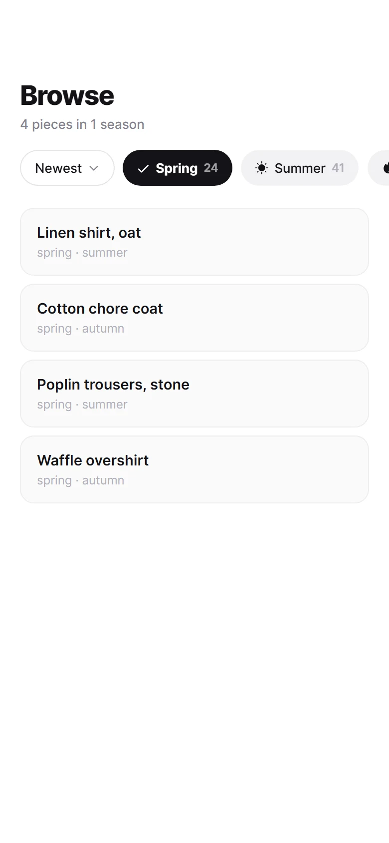 Filter Chips preview