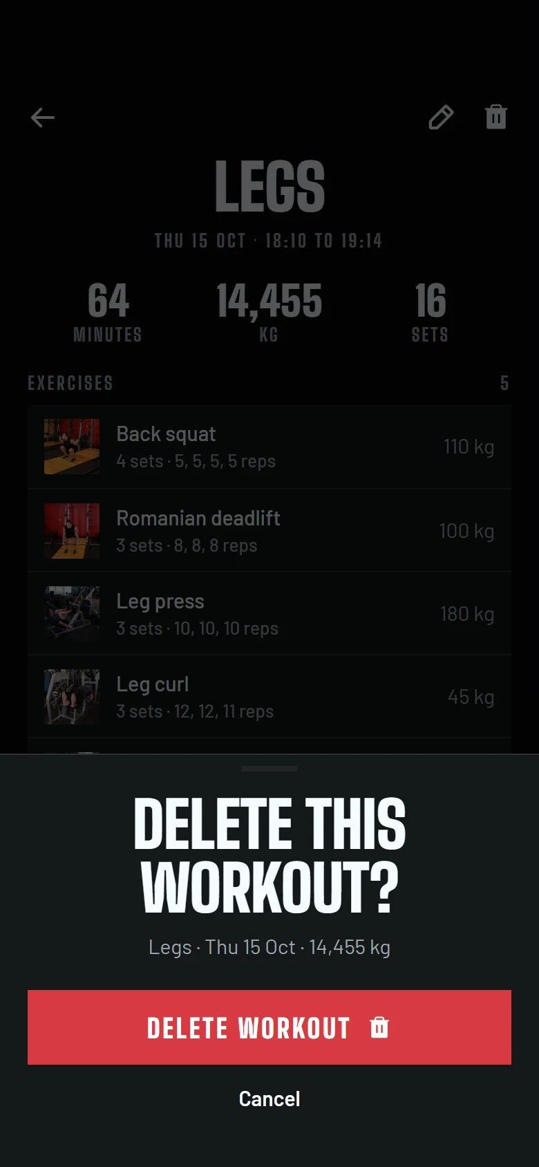 Fitkit Delete Session preview