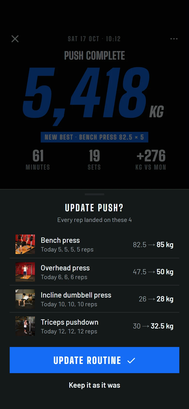 Fitkit Save To Routine preview