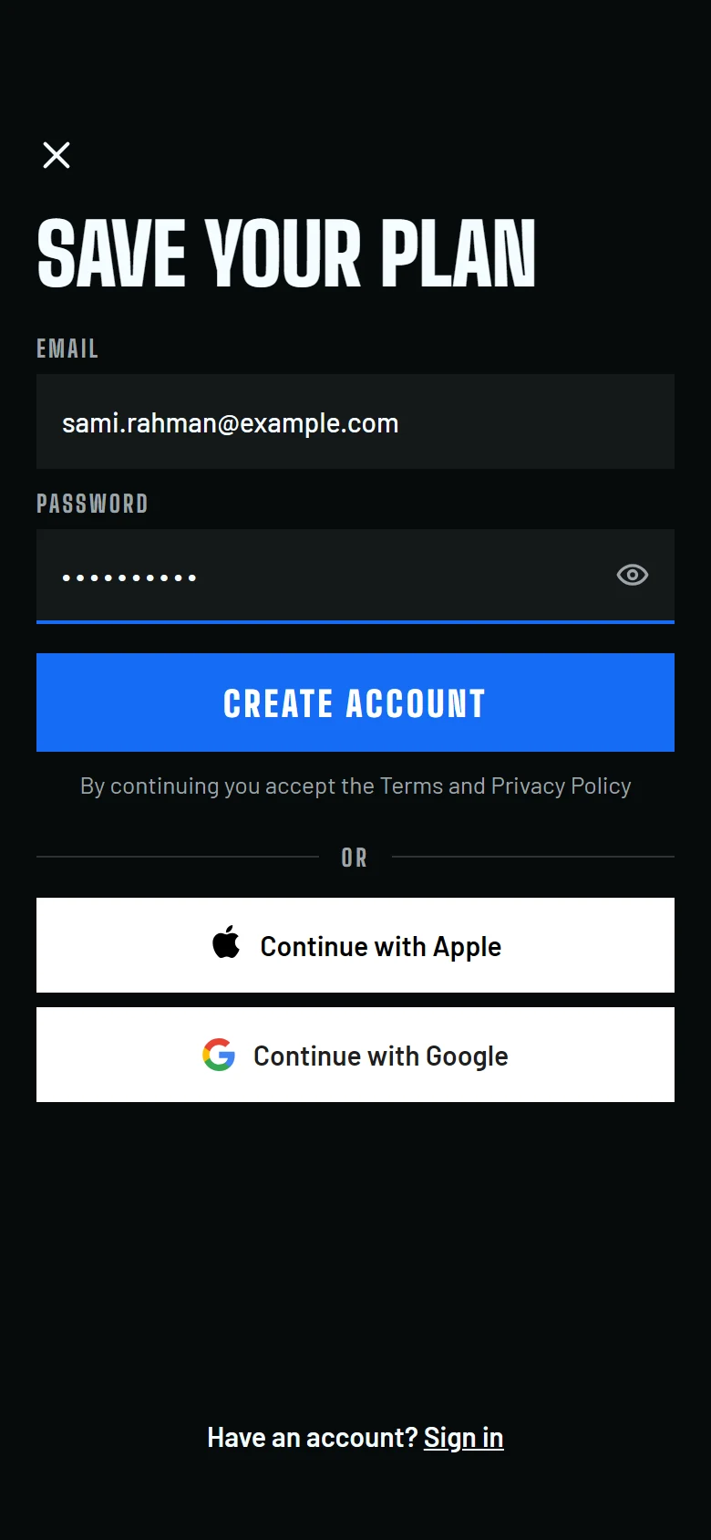 Fitkit Save Your Plan preview