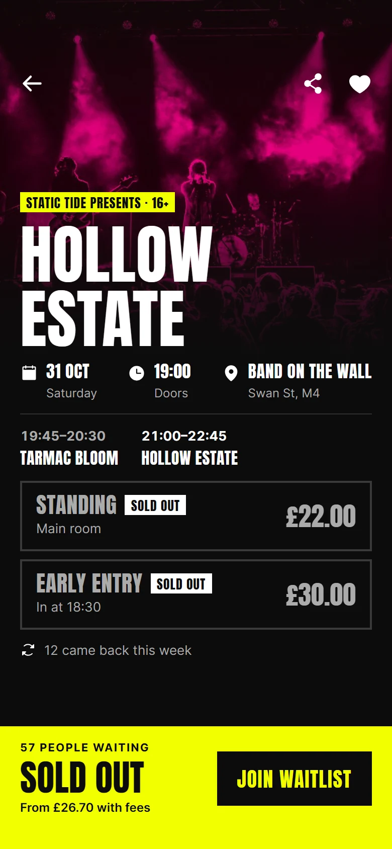 Flypost Event Sold Out preview