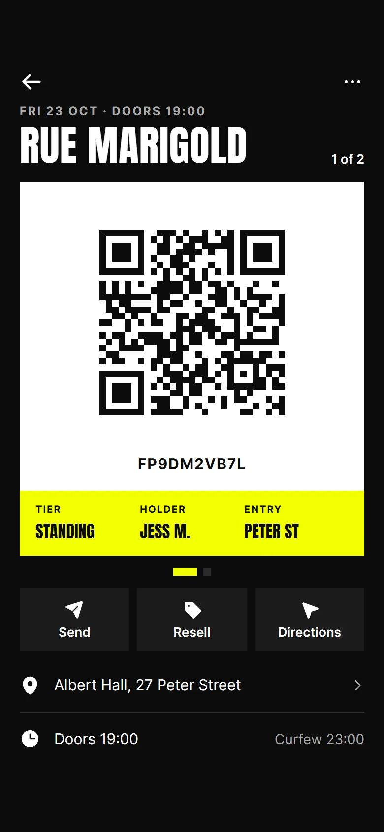 Flypost Ticket preview