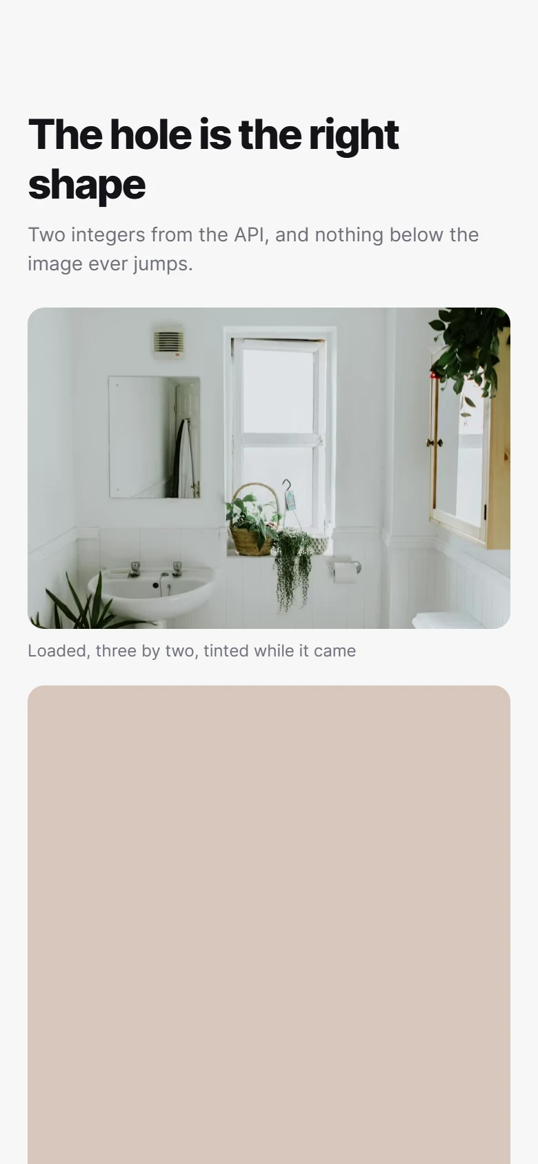 Image hole preview