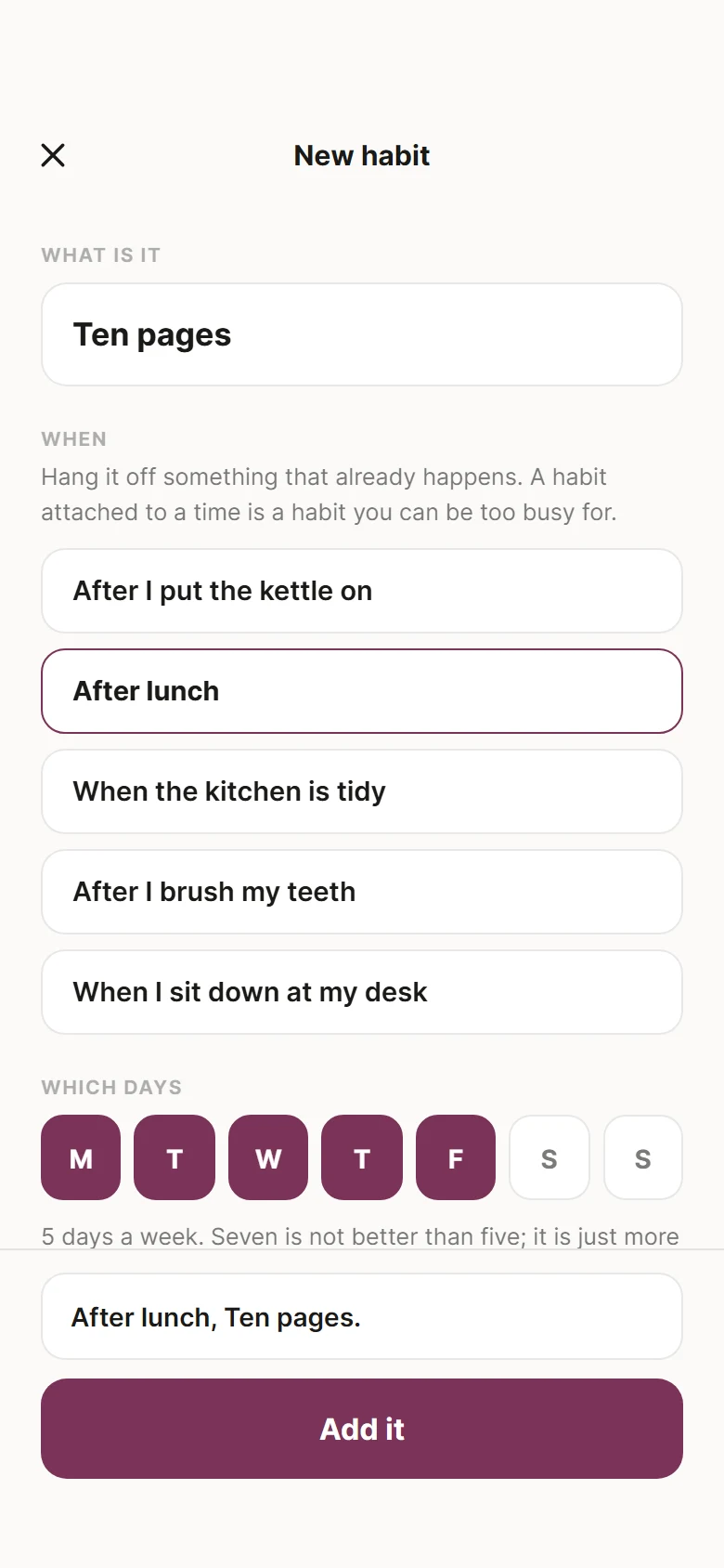 Keystone New Habit preview