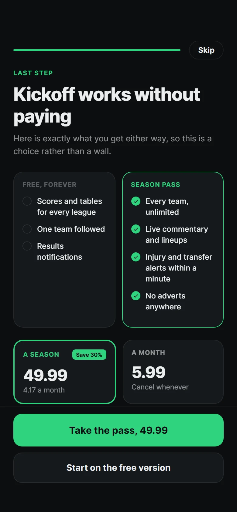 Kickoff Paywall In Onboarding preview