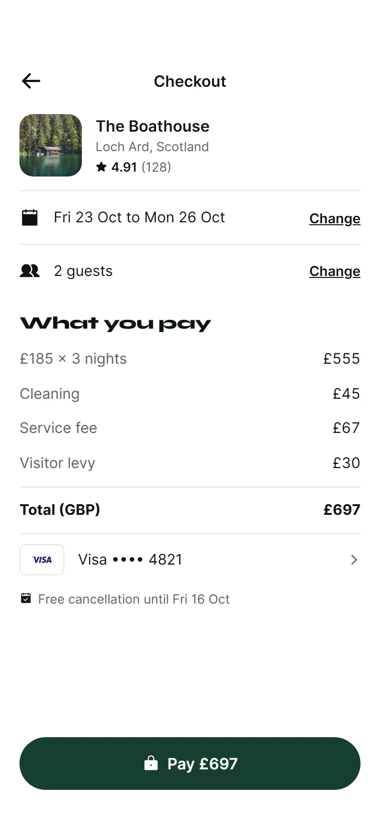 Larch Checkout preview