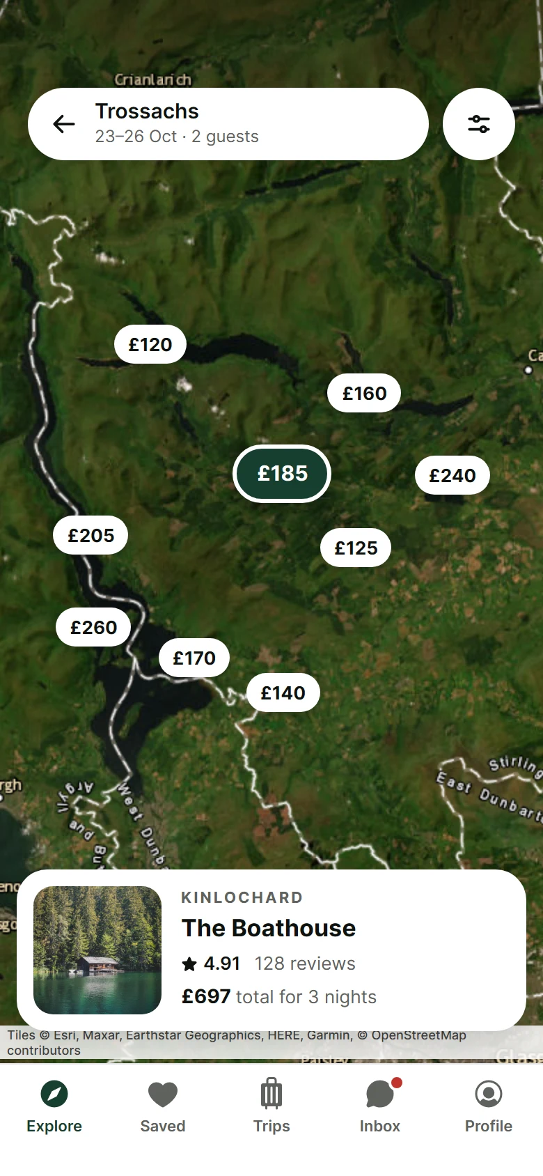 Larch Results Map preview
