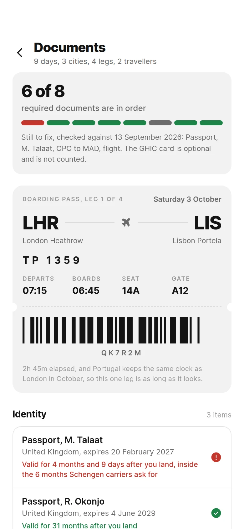 Layover Travel Documents preview