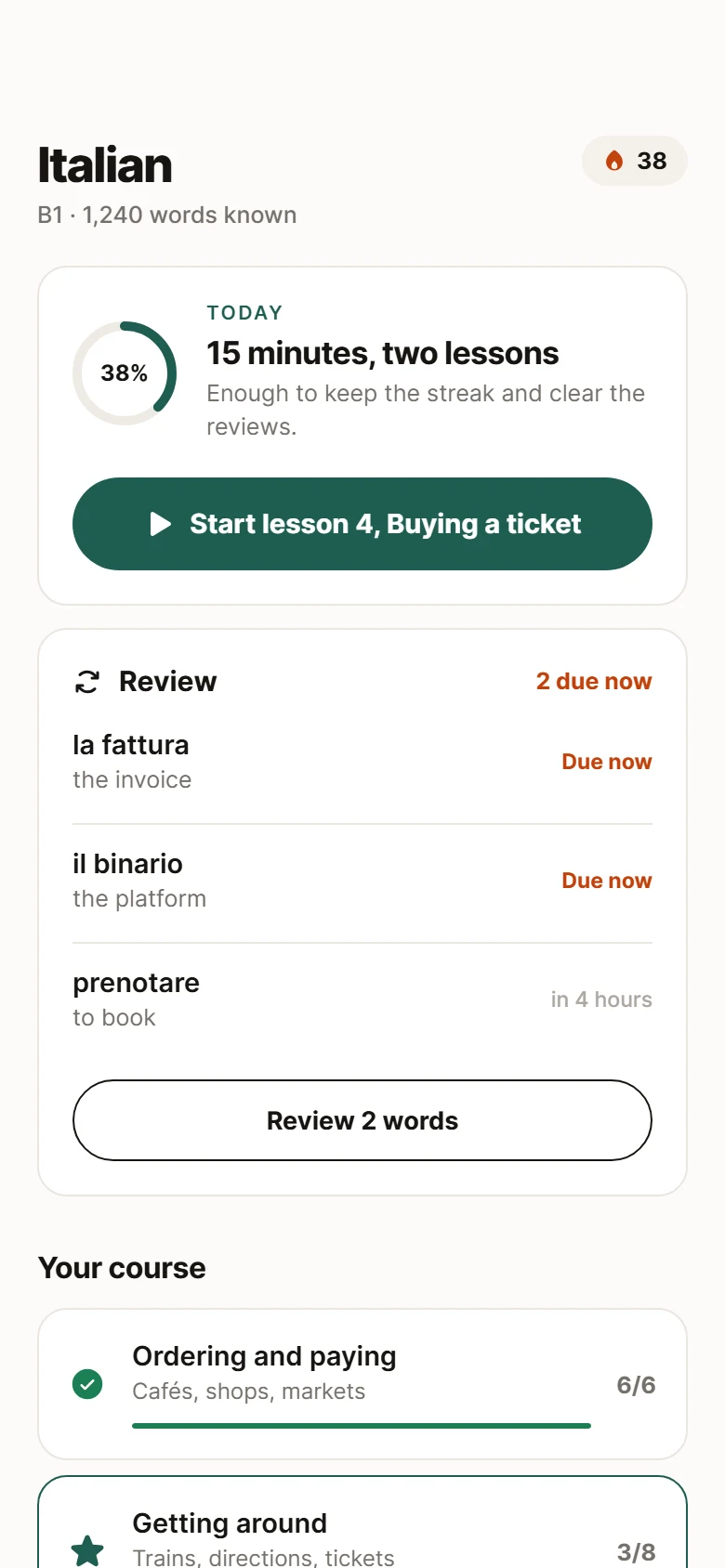 Lingo Language Home preview