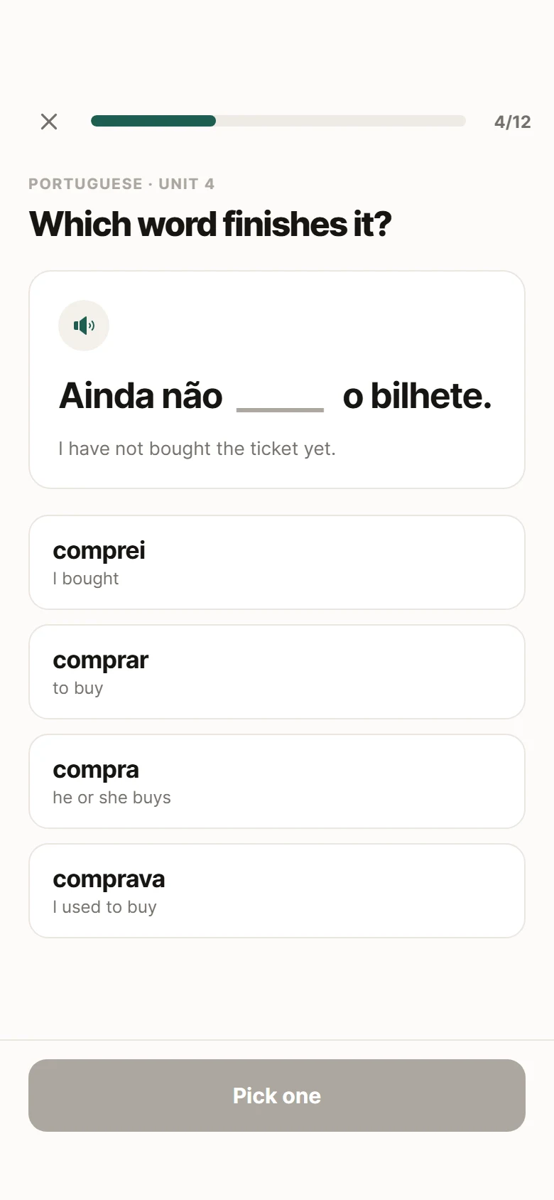 Lingo Lesson Exercise preview