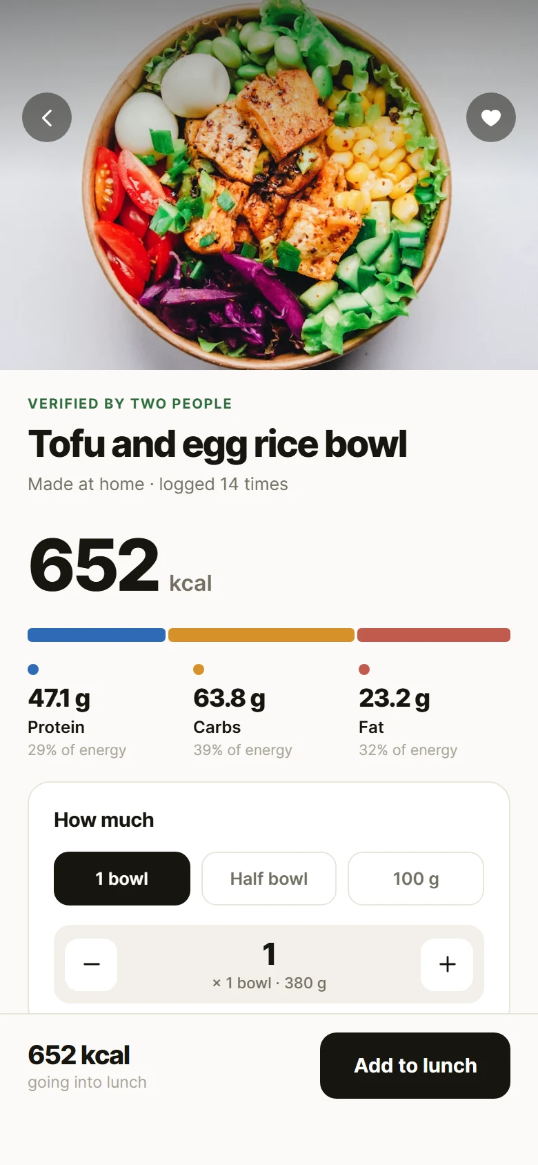 Macro Food Details preview