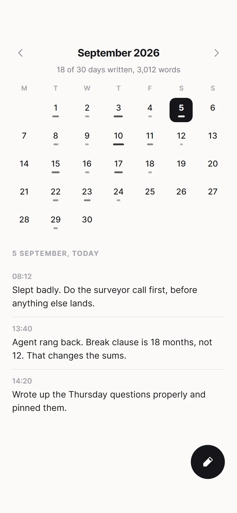 Margin Daily Notes preview