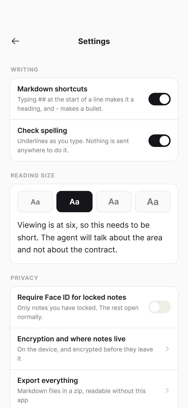 Margin Settings preview