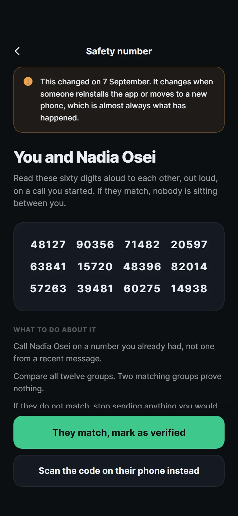 Parley Safety Number Changed preview
