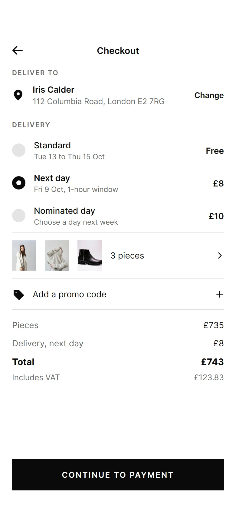Placket Checkout preview