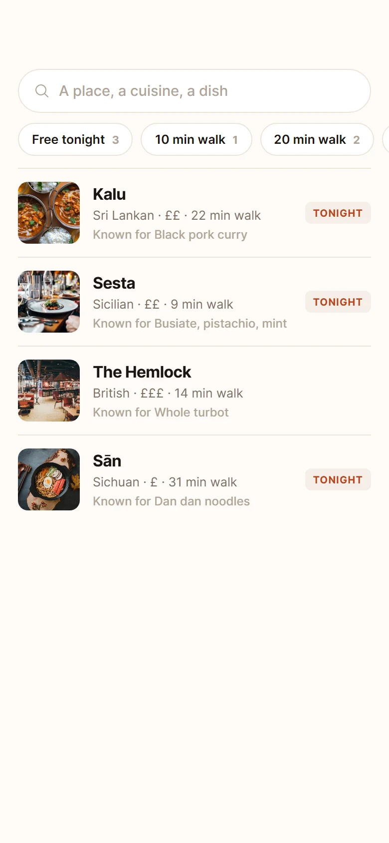 Plate Restaurant Search preview