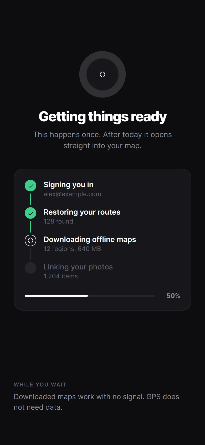 Restore Loading preview