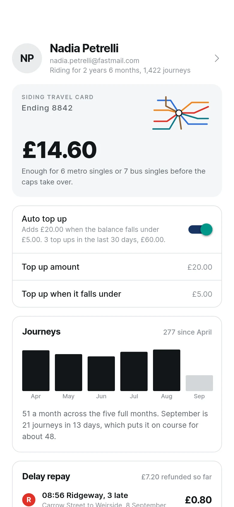 Siding Account preview