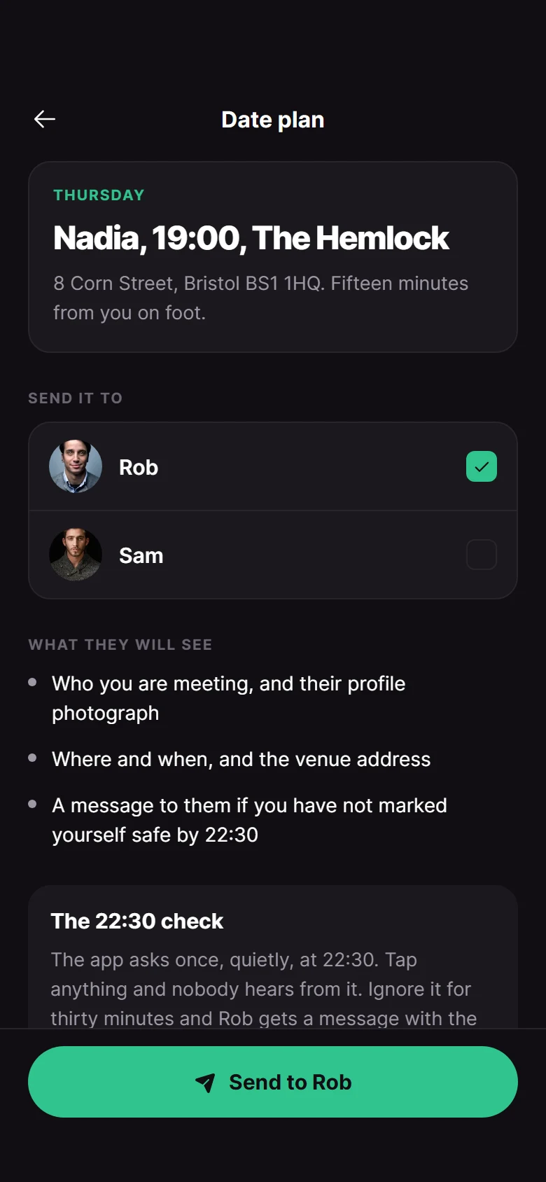 Spark Date Plan preview