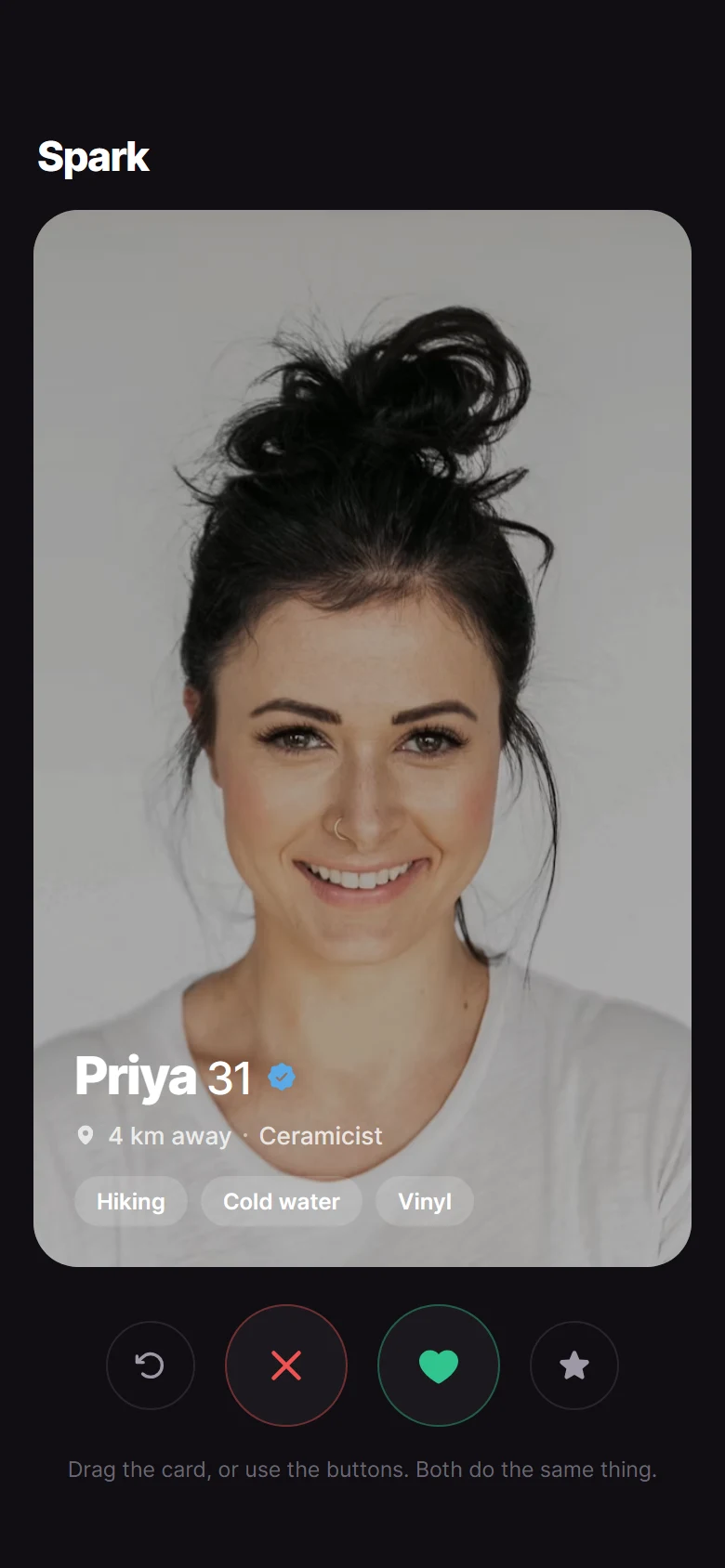 Spark Dating Home preview