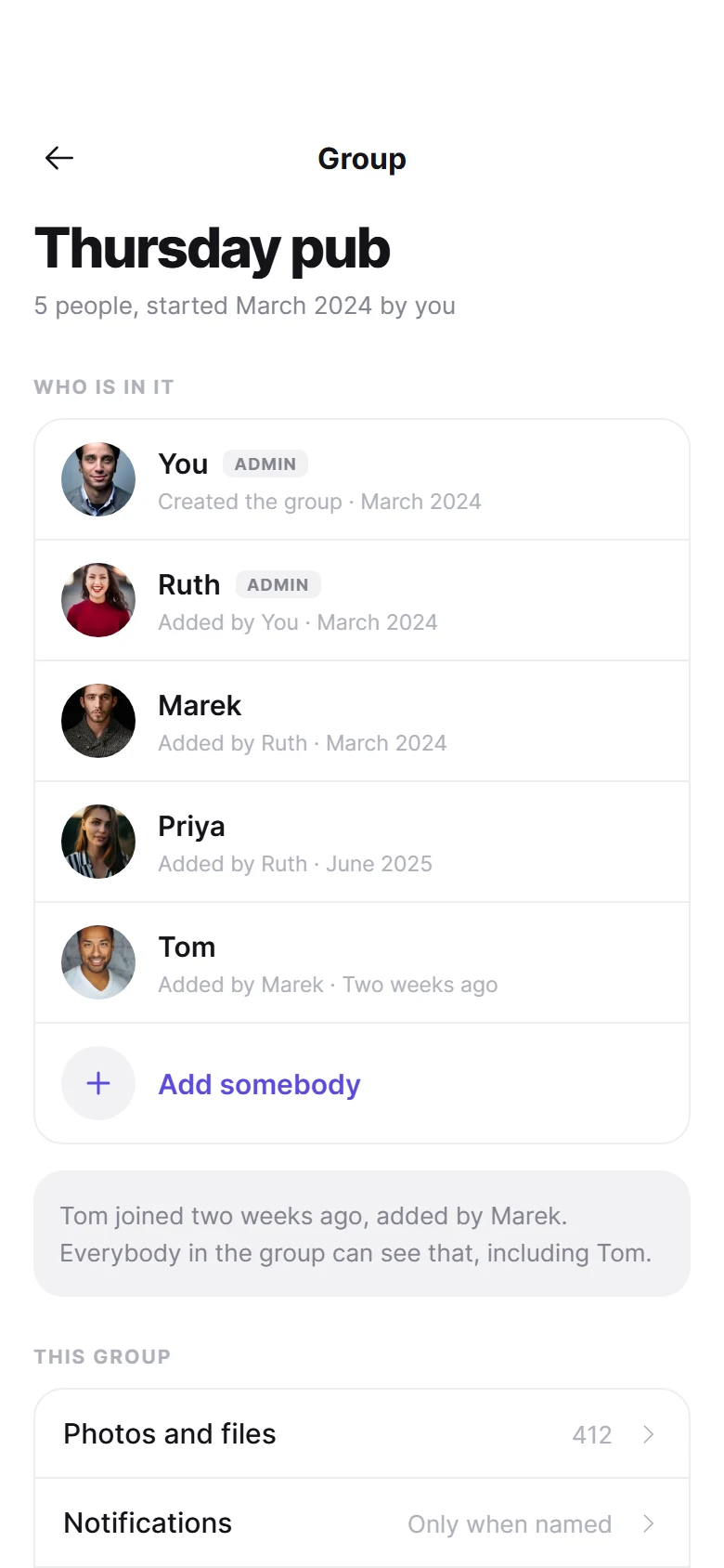 Thread Group Details preview