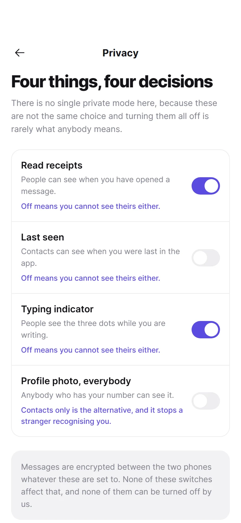 Thread Privacy preview