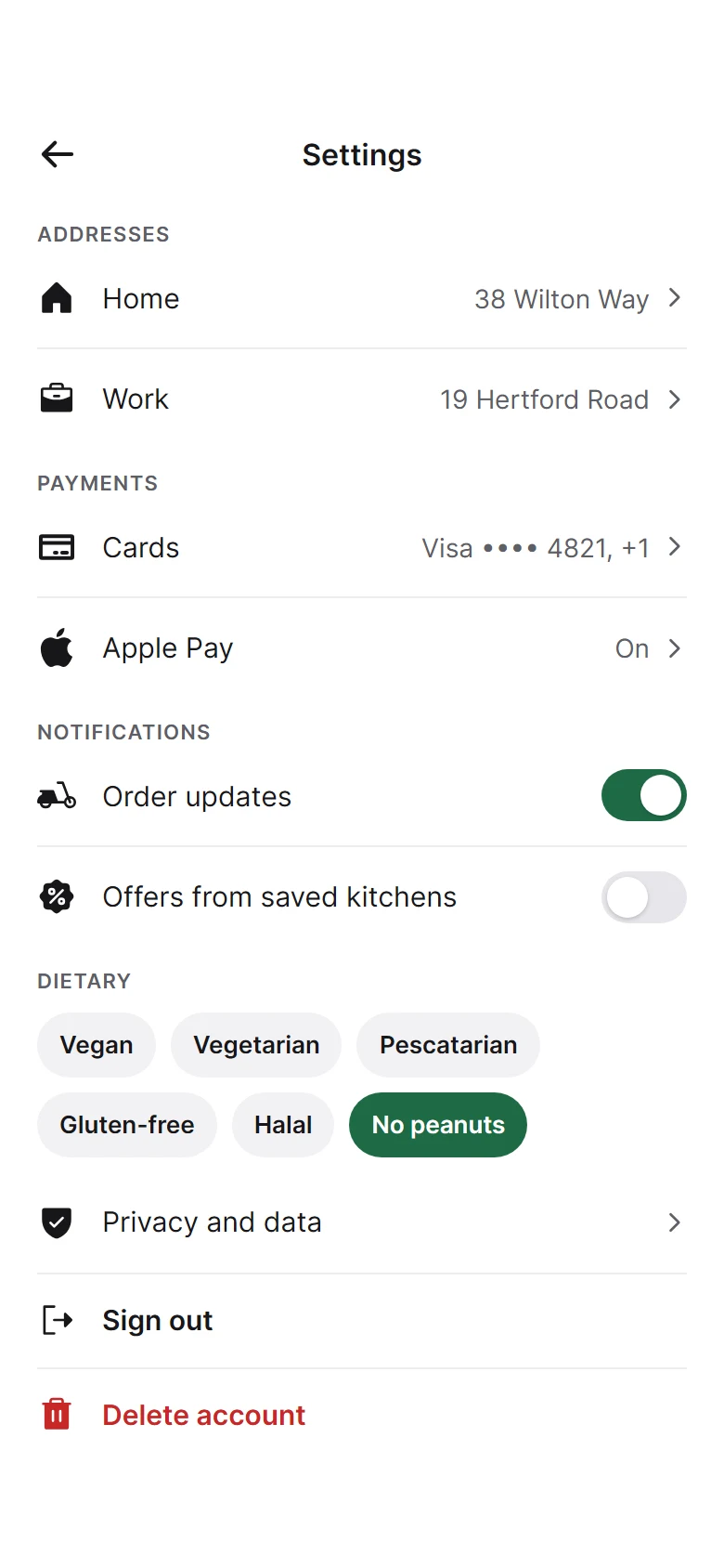 Tiffin Settings preview