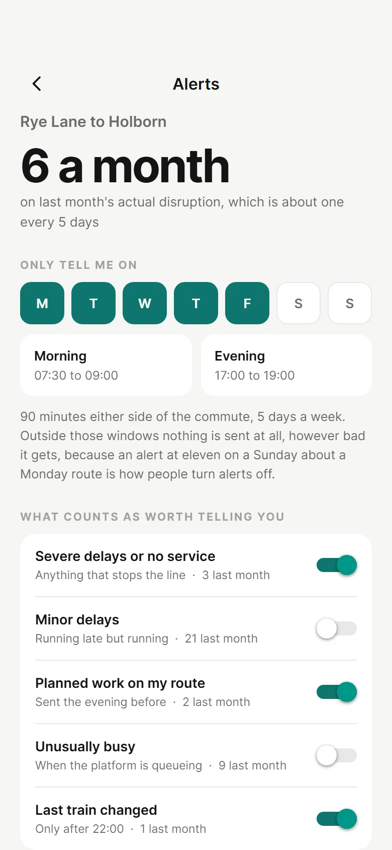 Turnstile Commute Alerts preview