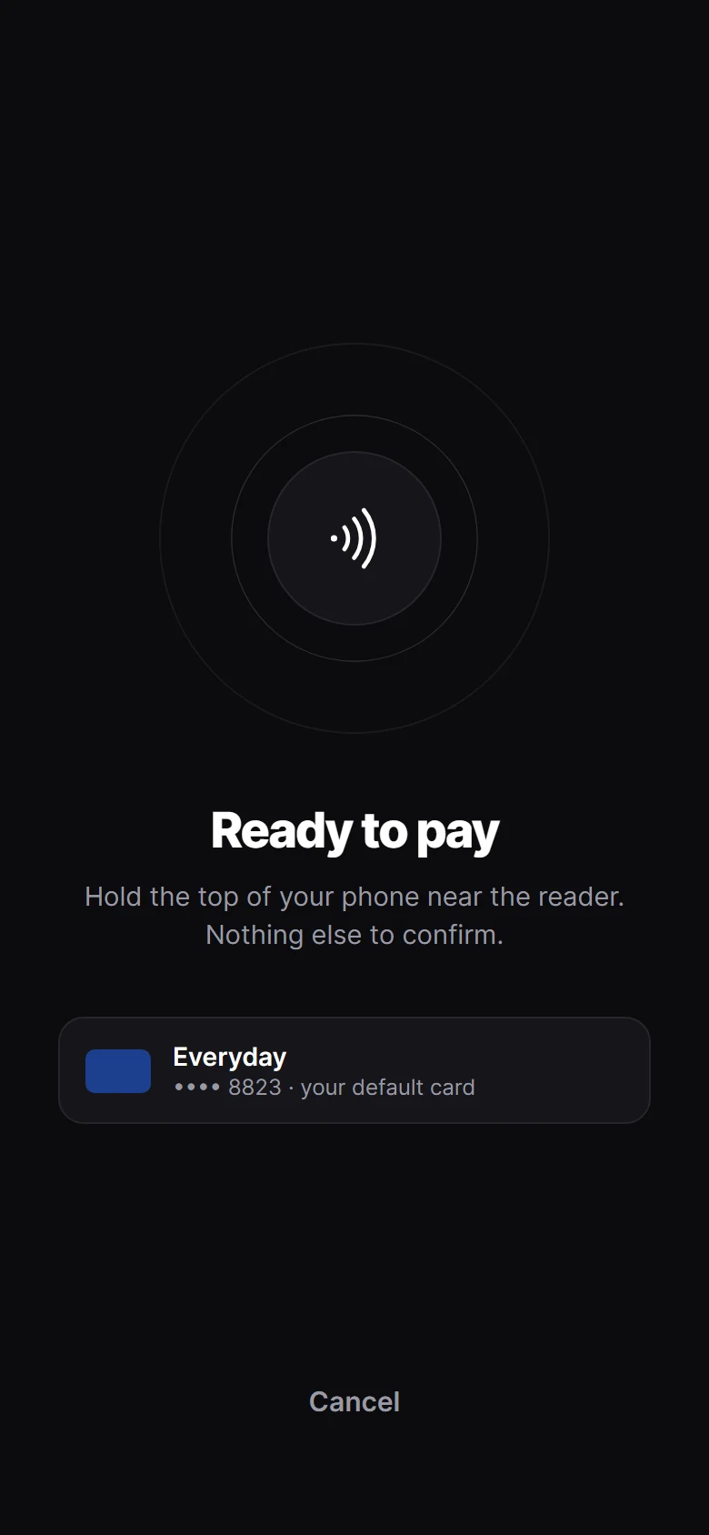 Vault Tap To Pay preview
